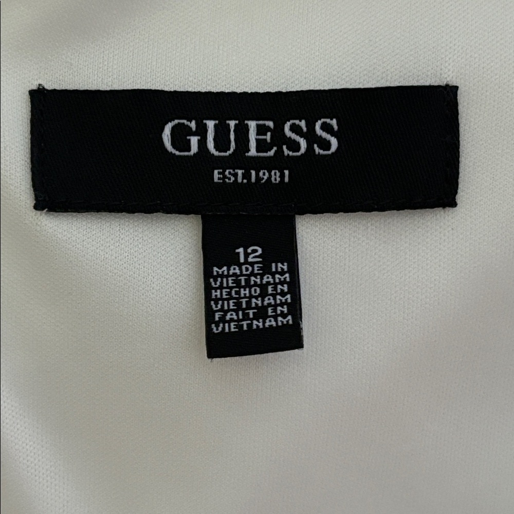NWT GUESS Sleeveless V-Neck Drape Mini Dress - Picture 9 of 14